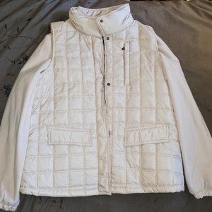 KORET WOMEN'S WINTER COAT & VEST Small S Light Pink Jacket Fleece Soft Warm